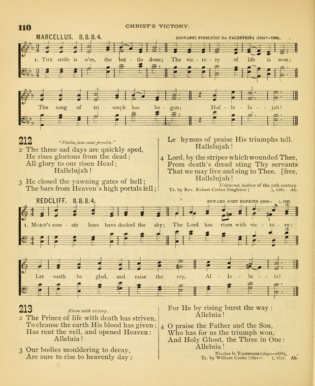 Carmina Sanctorum: a selection of hymns and songs of praise with tunes page 111