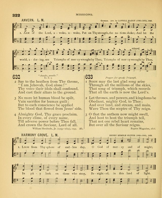 Carmina Sanctorum: a selection of hymns and songs of praise with tunes page 325