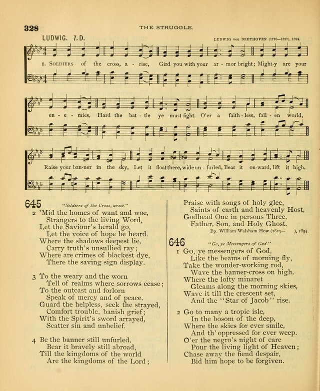 Carmina Sanctorum: a selection of hymns and songs of praise with tunes page 331