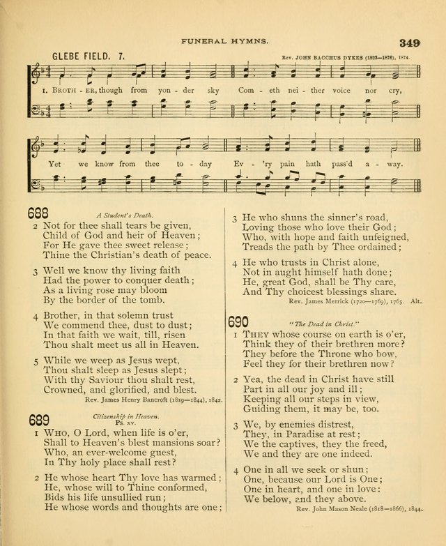 Carmina Sanctorum: a selection of hymns and songs of praise with tunes page 352