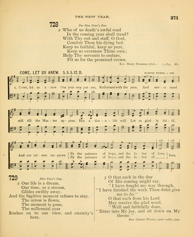 Carmina Sanctorum: a selection of hymns and songs of praise with tunes page 376