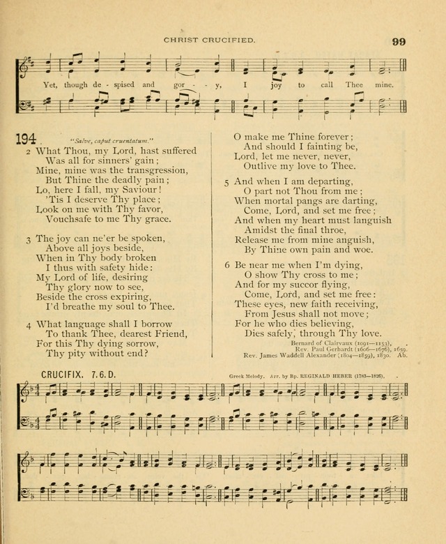 Carmina Sanctorum, a selection of hymns and songs of praise with tunes page 100