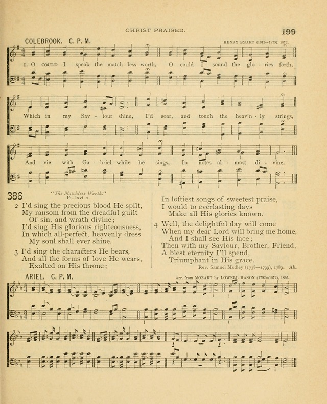 Carmina Sanctorum, a selection of hymns and songs of praise with tunes page 200