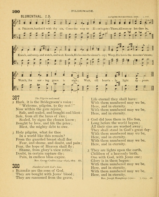 Carmina Sanctorum, a selection of hymns and songs of praise with tunes page 201