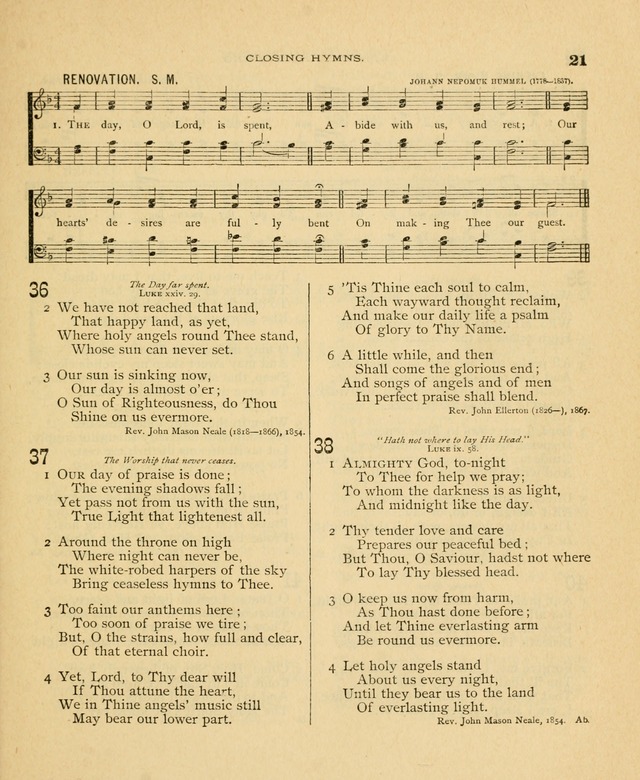 Carmina Sanctorum, a selection of hymns and songs of praise with tunes page 22