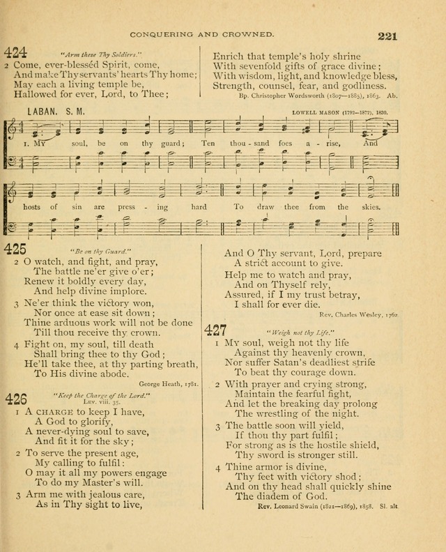 Carmina Sanctorum, a selection of hymns and songs of praise with tunes page 222
