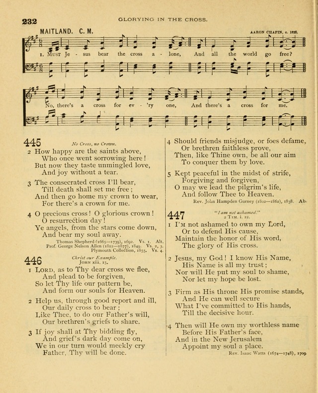 Carmina Sanctorum, a selection of hymns and songs of praise with tunes page 233