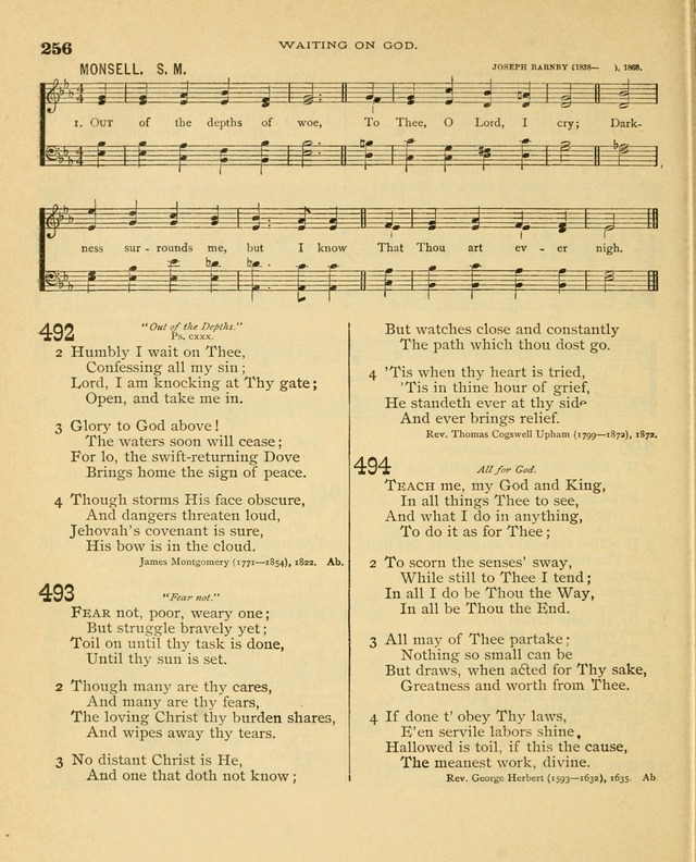 Carmina Sanctorum, a selection of hymns and songs of praise with tunes page 257
