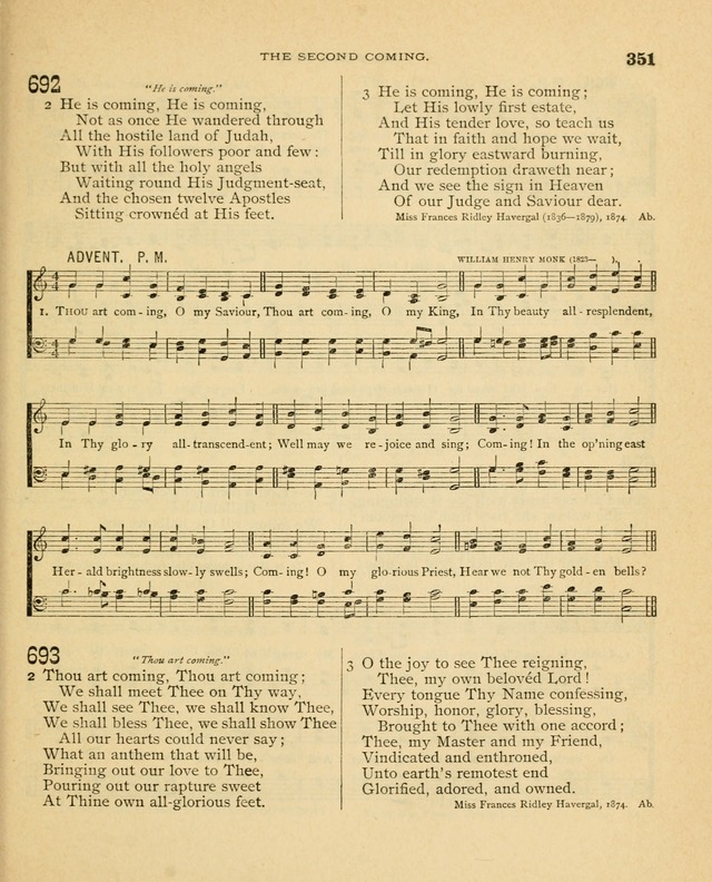 Carmina Sanctorum, a selection of hymns and songs of praise with tunes page 352