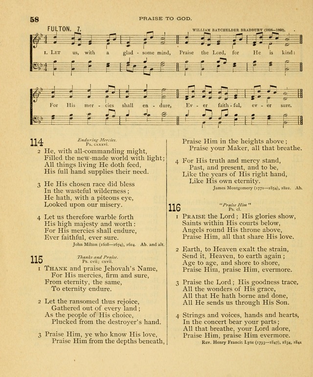 Carmina Sanctorum, a selection of hymns and songs of praise with tunes page 59