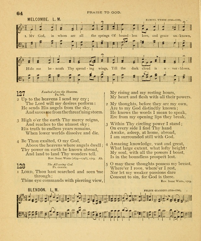 Carmina Sanctorum, a selection of hymns and songs of praise with tunes page 65