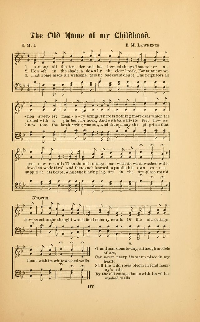 Celestial Sonnets: a collection of new and original songs and hymns of peace and progress, designed for public gatherings, home circles, religious, spiritual, temperance, social and camp meetings, etc page 102