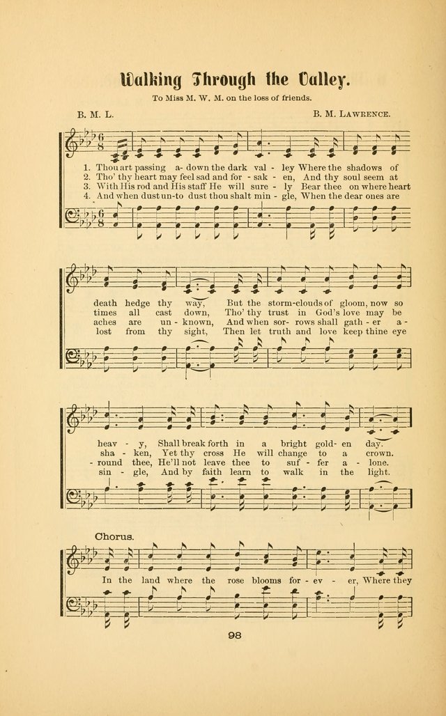 Celestial Sonnets: a collection of new and original songs and hymns of peace and progress, designed for public gatherings, home circles, religious, spiritual, temperance, social and camp meetings, etc page 103