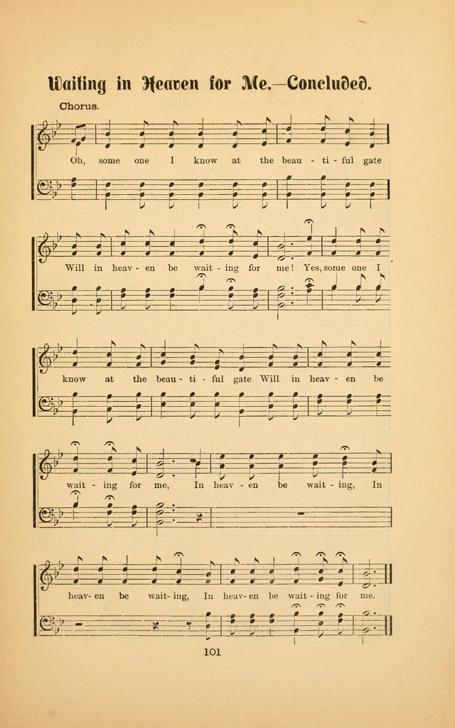 Celestial Sonnets: a collection of new and original songs and hymns of peace and progress, designed for public gatherings, home circles, religious, spiritual, temperance, social and camp meetings, etc page 106