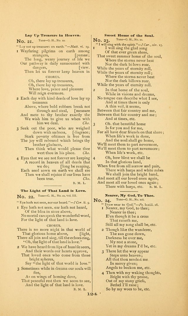 Celestial Sonnets: a collection of new and original songs and hymns of peace and progress, designed for public gatherings, home circles, religious, spiritual, temperance, social and camp meetings, etc page 129