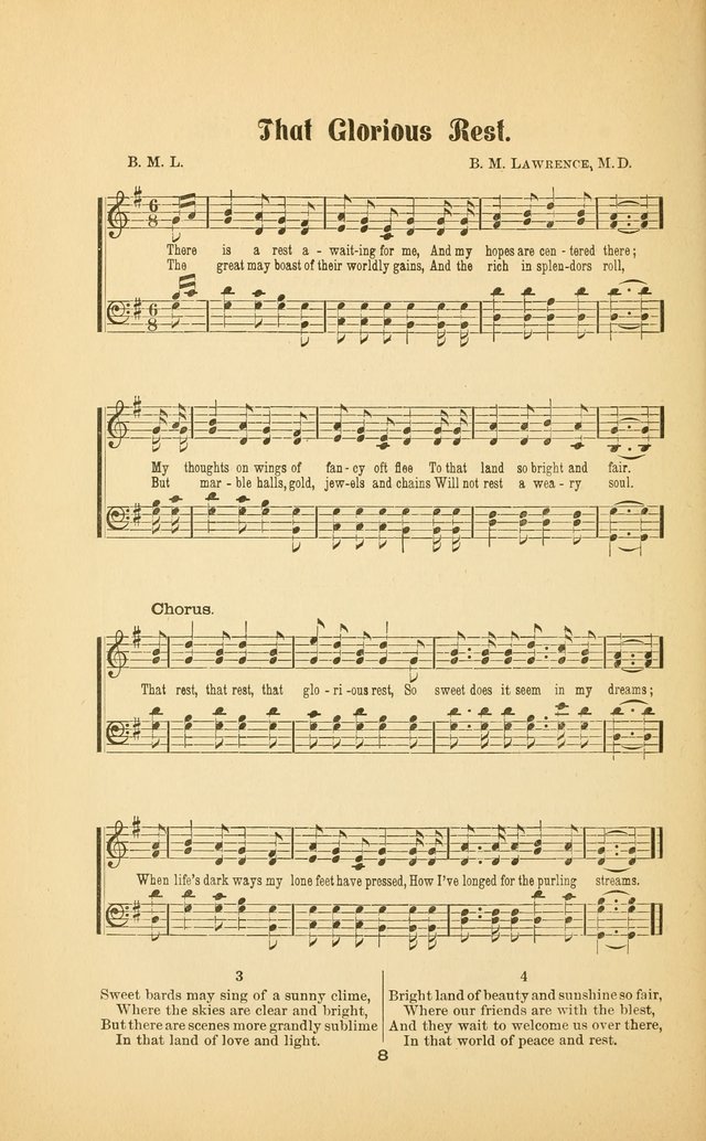 Celestial Sonnets: a collection of new and original songs and hymns of peace and progress, designed for public gatherings, home circles, religious, spiritual, temperance, social and camp meetings, etc page 13