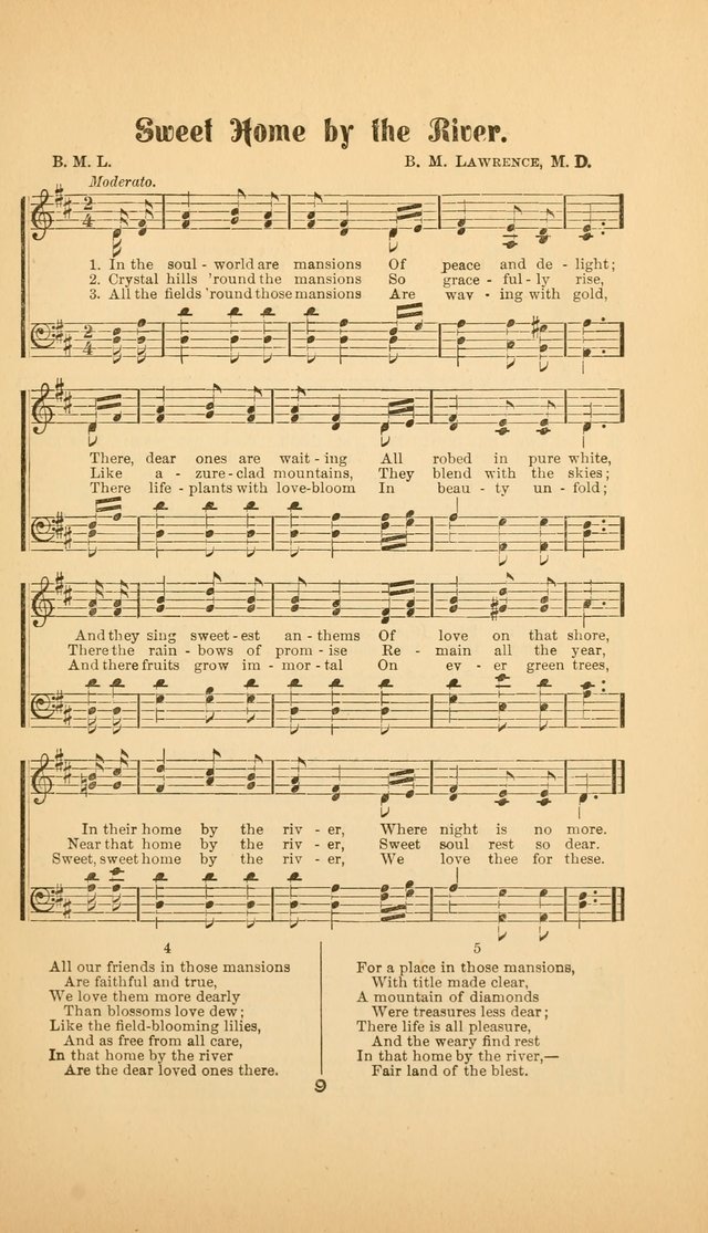Celestial Sonnets: a collection of new and original songs and hymns of peace and progress, designed for public gatherings, home circles, religious, spiritual, temperance, social and camp meetings, etc page 14