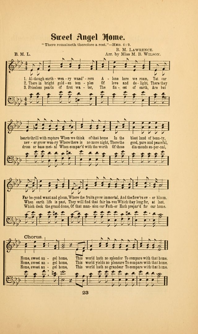 Celestial Sonnets: a collection of new and original songs and hymns of peace and progress, designed for public gatherings, home circles, religious, spiritual, temperance, social and camp meetings, etc page 28