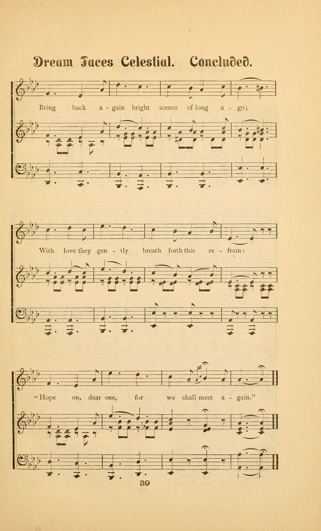 Celestial Sonnets: a collection of new and original songs and hymns of peace and progress, designed for public gatherings, home circles, religious, spiritual, temperance, social and camp meetings, etc page 44