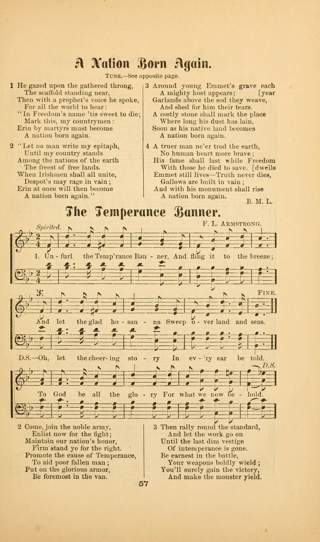 Celestial Sonnets: a collection of new and original songs and hymns of peace and progress, designed for public gatherings, home circles, religious, spiritual, temperance, social and camp meetings, etc page 62