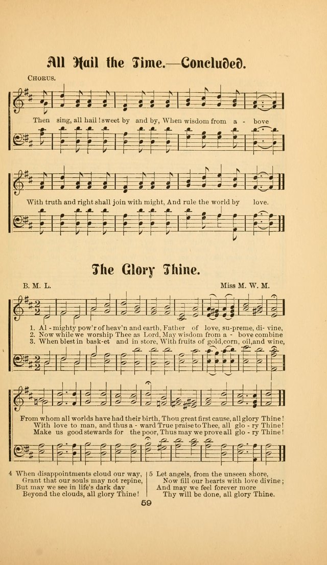 Celestial Sonnets: a collection of new and original songs and hymns of peace and progress, designed for public gatherings, home circles, religious, spiritual, temperance, social and camp meetings, etc page 64