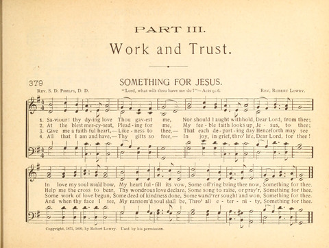 Christ in Song: containing over 700 best hymns and sacred songs new and old page 201