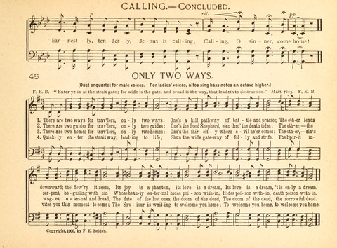 Christ in Song: containing over 700 best hymns and sacred songs new and old page 45