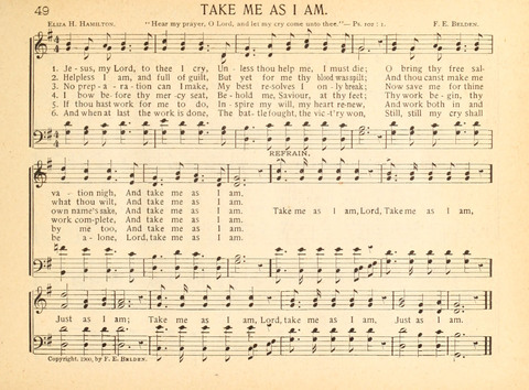 Christ in Song: containing over 700 best hymns and sacred songs new and old page 49