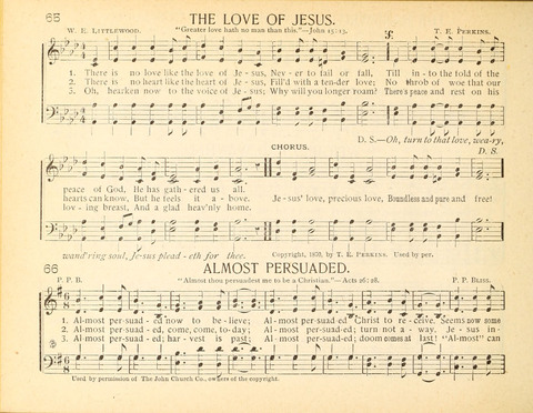 Christ in Song: containing over 700 best hymns and sacred songs new and old page 64