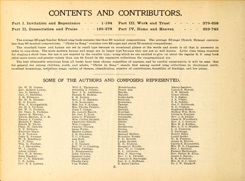 Christ in Song: containing over 700 best hymns and sacred songs new and old page ix