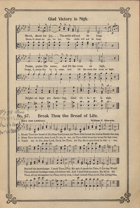 Carmina Sacra: Sacred Songs for the Sunday School page 67