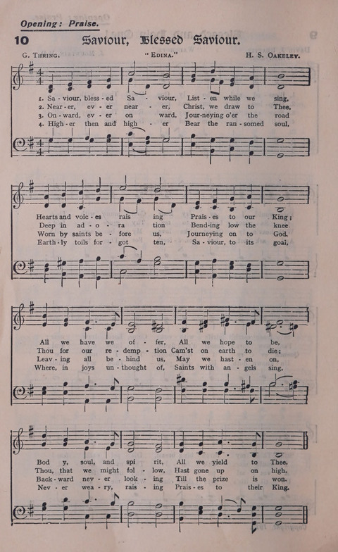 Celestial Songs: a collection of 900 choice hymns and choruses, selected for all kinds of Christian Getherings, Evangelistic Word, Solo Singers, Choirs, and the Home Circle page 10