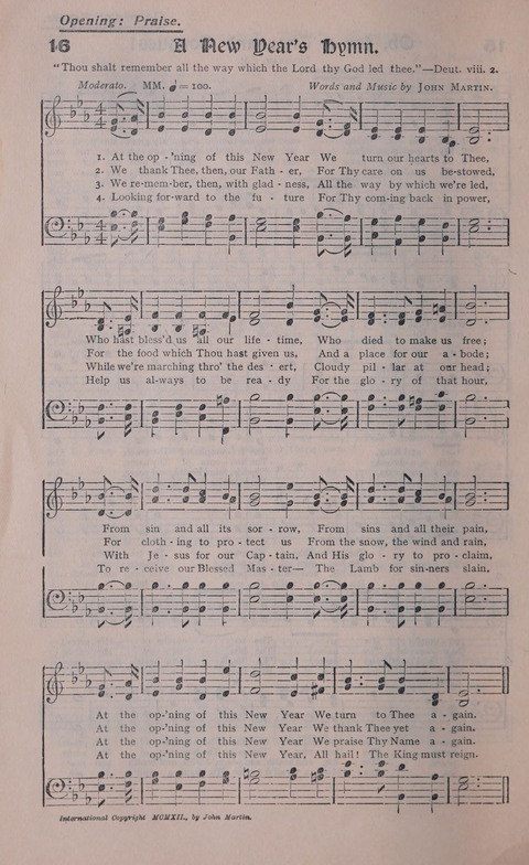 Celestial Songs: a collection of 900 choice hymns and choruses, selected for all kinds of Christian Getherings, Evangelistic Word, Solo Singers, Choirs, and the Home Circle page 16