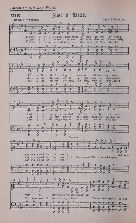 Celestial Songs: a collection of 900 choice hymns and choruses, selected for all kinds of Christian Getherings, Evangelistic Word, Solo Singers, Choirs, and the Home Circle page 196