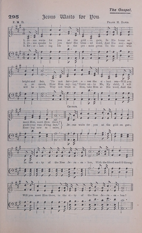 Celestial Songs: a collection of 900 choice hymns and choruses, selected for all kinds of Christian Getherings, Evangelistic Word, Solo Singers, Choirs, and the Home Circle page 249