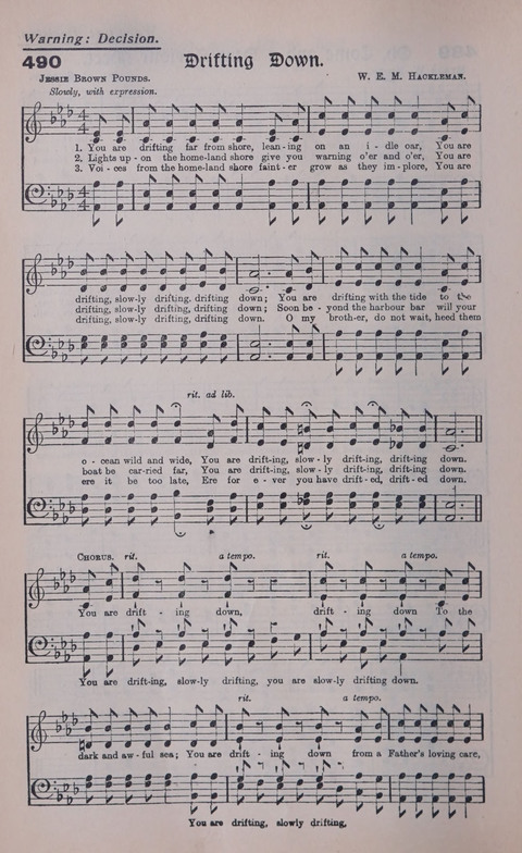 Celestial Songs: a collection of 900 choice hymns and choruses, selected for all kinds of Christian Getherings, Evangelistic Word, Solo Singers, Choirs, and the Home Circle page 428