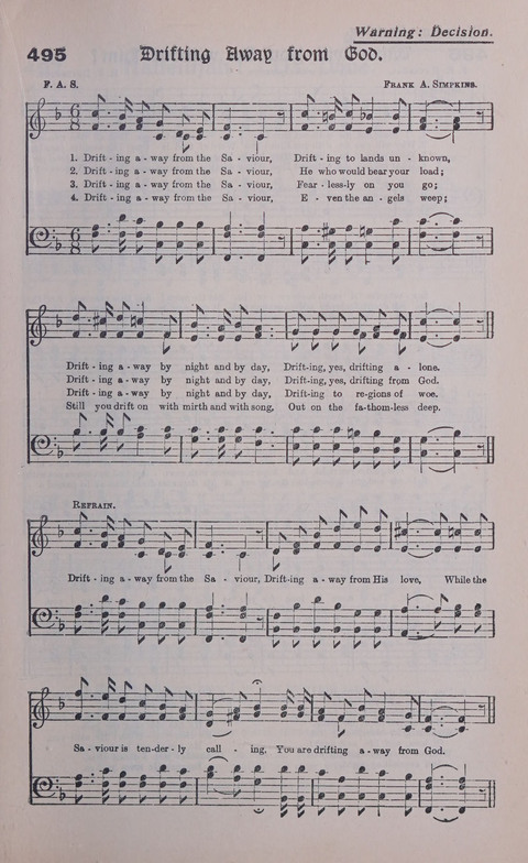 Celestial Songs: a collection of 900 choice hymns and choruses, selected for all kinds of Christian Getherings, Evangelistic Word, Solo Singers, Choirs, and the Home Circle page 433
