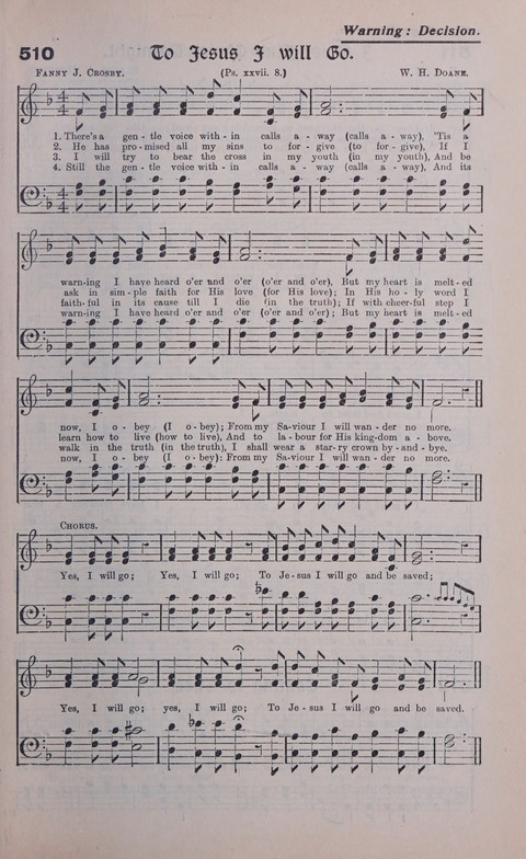 Celestial Songs: a collection of 900 choice hymns and choruses, selected for all kinds of Christian Getherings, Evangelistic Word, Solo Singers, Choirs, and the Home Circle page 447