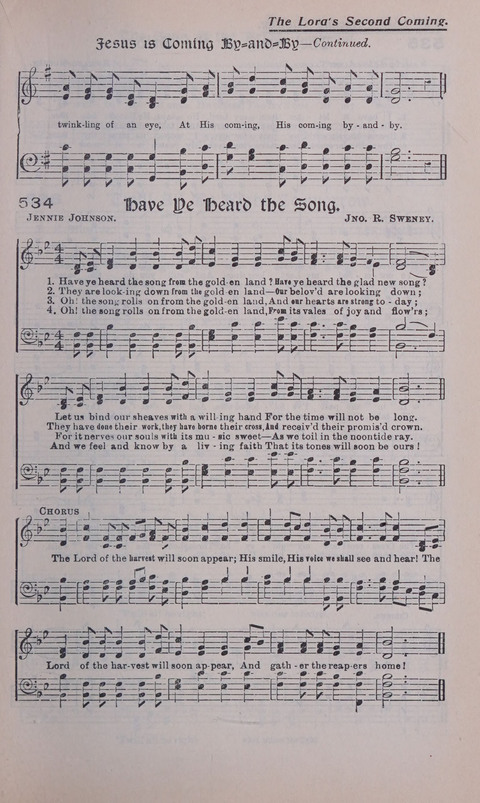 Celestial Songs: a collection of 900 choice hymns and choruses, selected for all kinds of Christian Getherings, Evangelistic Word, Solo Singers, Choirs, and the Home Circle page 471