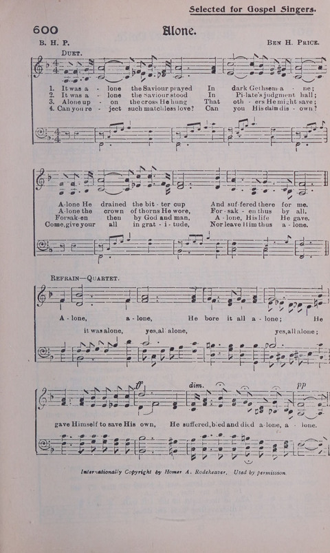 Celestial Songs: a collection of 900 choice hymns and choruses, selected for all kinds of Christian Getherings, Evangelistic Word, Solo Singers, Choirs, and the Home Circle page 529