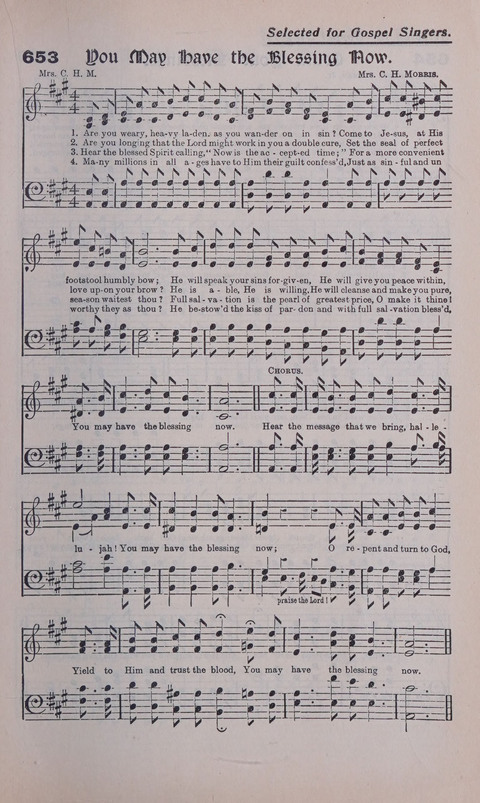 Celestial Songs: a collection of 900 choice hymns and choruses, selected for all kinds of Christian Getherings, Evangelistic Word, Solo Singers, Choirs, and the Home Circle page 581