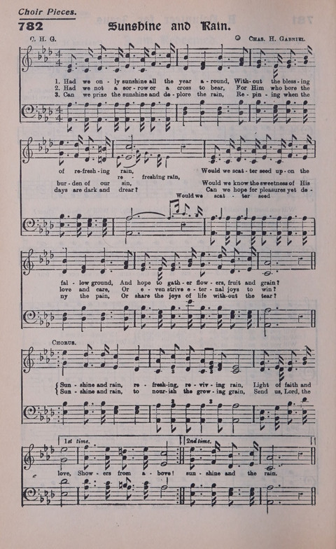 Celestial Songs: a collection of 900 choice hymns and choruses, selected for all kinds of Christian Getherings, Evangelistic Word, Solo Singers, Choirs, and the Home Circle page 690