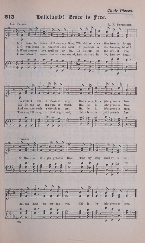 Celestial Songs: a collection of 900 choice hymns and choruses, selected for all kinds of Christian Getherings, Evangelistic Word, Solo Singers, Choirs, and the Home Circle page 725