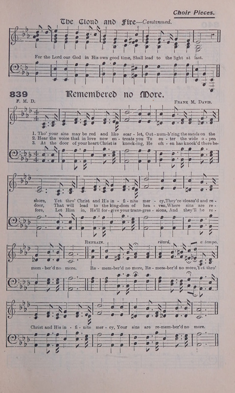 Celestial Songs: a collection of 900 choice hymns and choruses, selected for all kinds of Christian Getherings, Evangelistic Word, Solo Singers, Choirs, and the Home Circle page 751