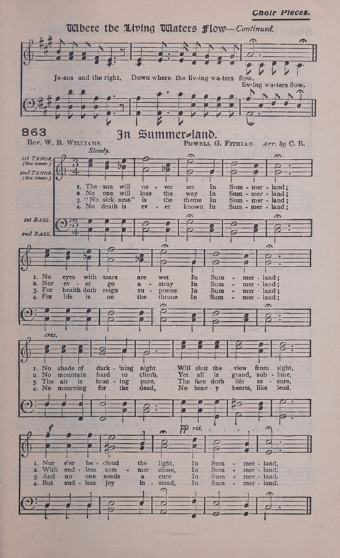Celestial Songs: a collection of 900 choice hymns and choruses, selected for all kinds of Christian Getherings, Evangelistic Word, Solo Singers, Choirs, and the Home Circle page 783