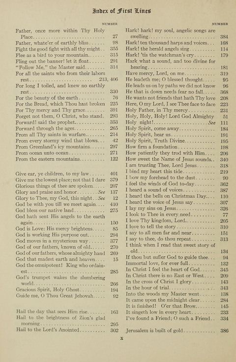 Christian Song page xi