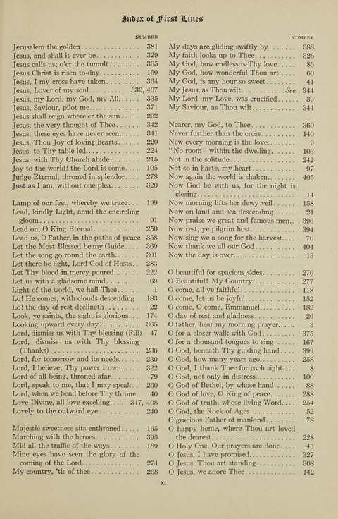 Christian Song page xii