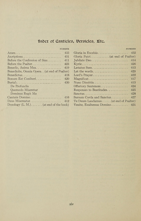 Christian Song page xv