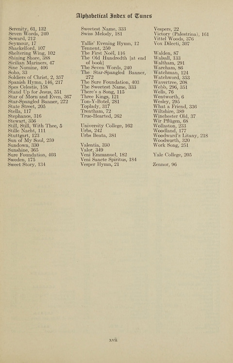 Christian Song page xviii