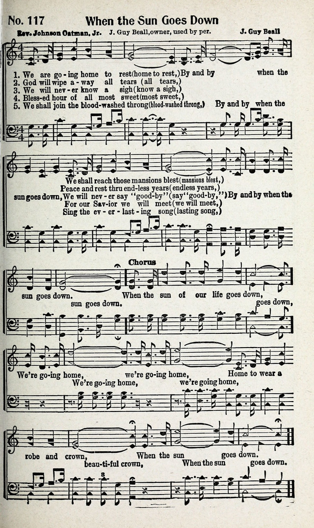 Calvary Songs: A Choice Collection of Gospel Songs, both Old and New page 118